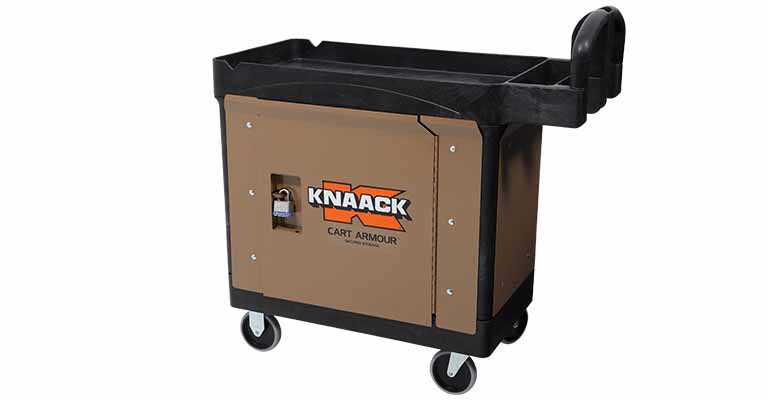 Rubbermaid Utility Cart with Locking Doors