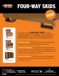 KNAACK Four-Way Skids Jobsite Storage Flyer